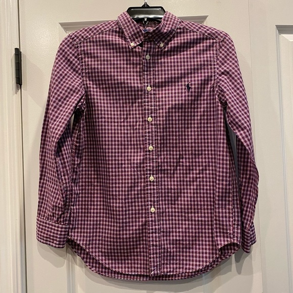 Ralph Lauren button down shirt, boys, EUC - Picture 1 of 4